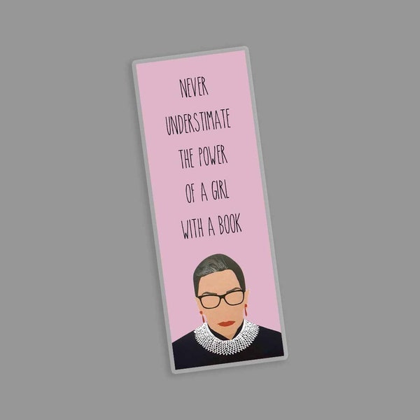 RBG Bookmark - The Power of a Girl with a Book