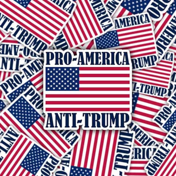 Pro-America Anti-Trump Sticker / Fridge Magnet