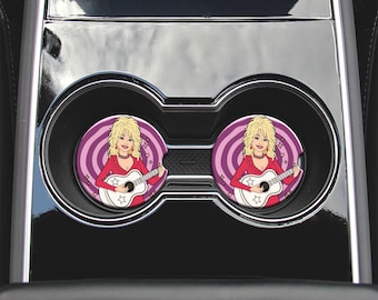 Car Coaster | Sprinkle a bit of Joy into Your Commute with this Dolly Inspired Print Car Coasters | Quirky Car Accessories!
