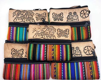 Porta-moedas com zíper de comércio justo do EQUADOR