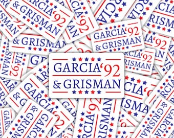 Vinyl Sticker | Garcia & Grisman for President Sticker or Magnet