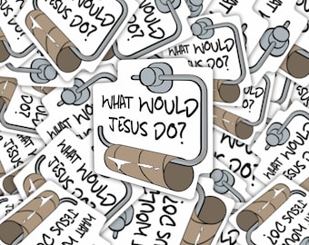 What Would Jesus Do Christian Sticker