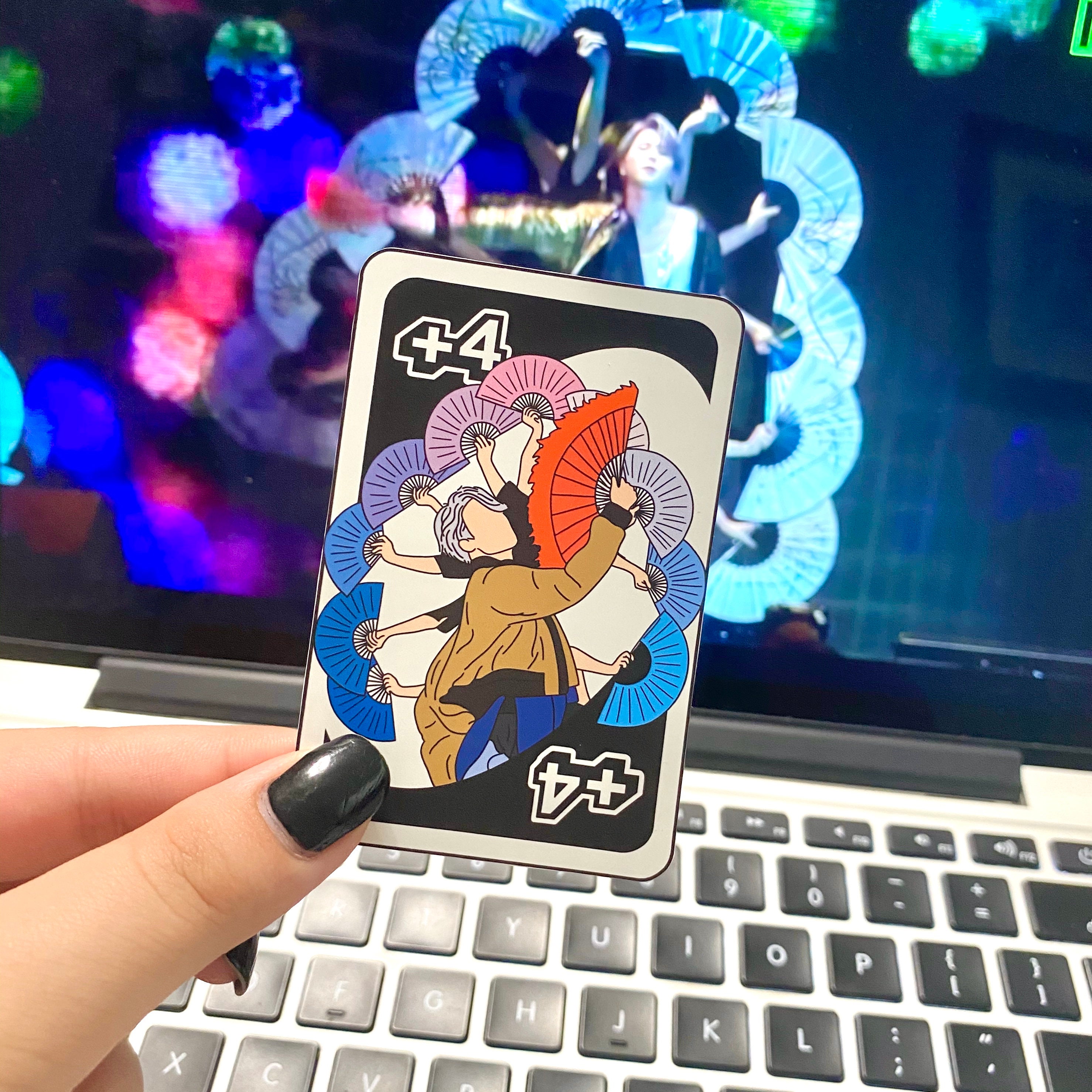 bts jimin idol uno card sticker for journaling laptops or kpop friend gift ideas geotv embellishments craft supplies tools