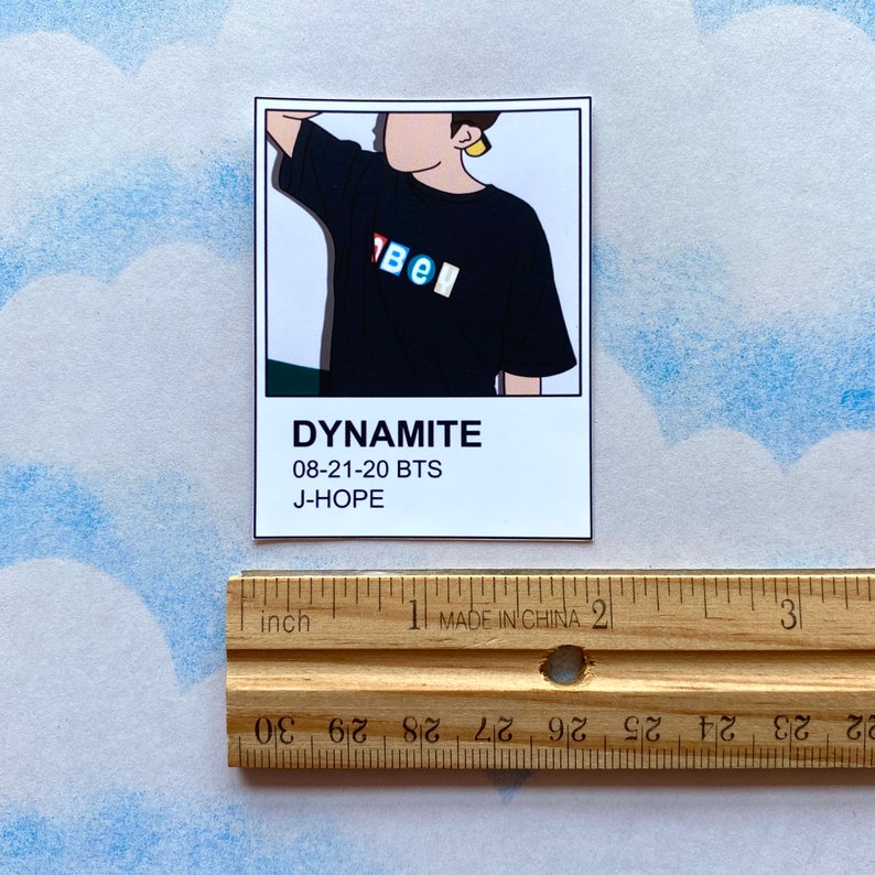 bts dynamite pantone stickers for journaling laptops or