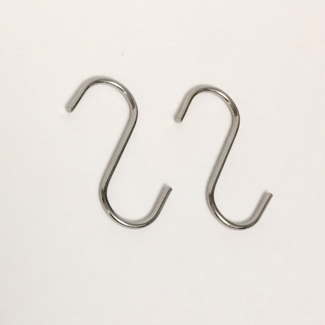 Metal Hooks Set of 3 Macrame Hooks Sshape Hooks Diy Etsy