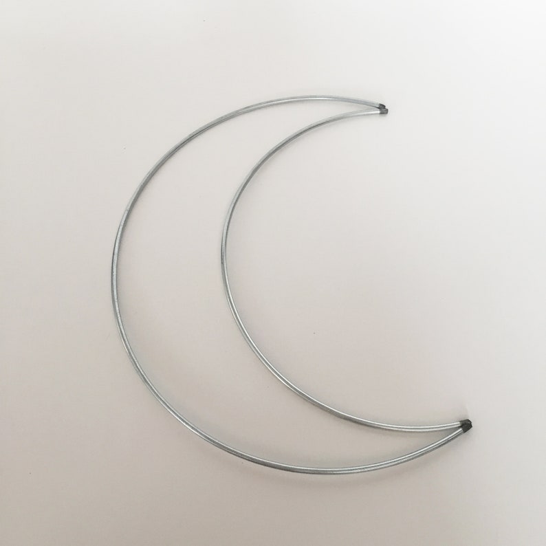 10-Piece Moon Shaped Dream Catcher Rings – Metal Hoops For DIY Craft, Macrame Supplies