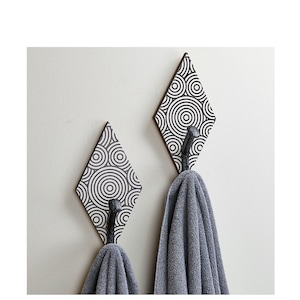 Diamond Towel & coat hangers | Bathroom Decor | Towel holder | Coat hanger | Modern Towel holder | Unique Towel Hanger | Rustic