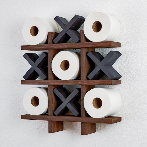 Le porte-rouleau de bain original | Art de la salle de bain |  | Porte-papier hygiénique | Décoration de salle de bain | Rangement de salle de bain | Décoration murale pour salle de bain | Tic tac