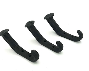 Bath Towel Hooks| Railroad Spike hooks | Bathroom Decor | Rustic Decor | Farmhouse Designs | Unique Decor | Cast Iron | Vacation Rental