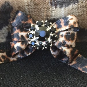 Petite Dog Bows,Animal Print Dog Bows,Small Dog Hair Bows,Pigtail Dog Bows,Bows For Maltese/Yorkie/Shih Tzu,Dogs Top Knot Bows,Tiny Dog Bow