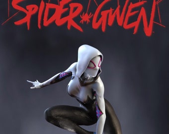 Spider-Gwen Gwen Stacy Resin 3D model kit