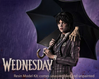 Wednesday Addams 3D Resin statue, model, kit