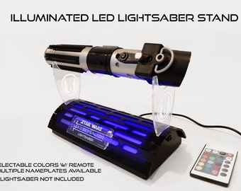 Star Wars Lightsaber Illuminated Display Stand (Adjustable Illumination Colors)