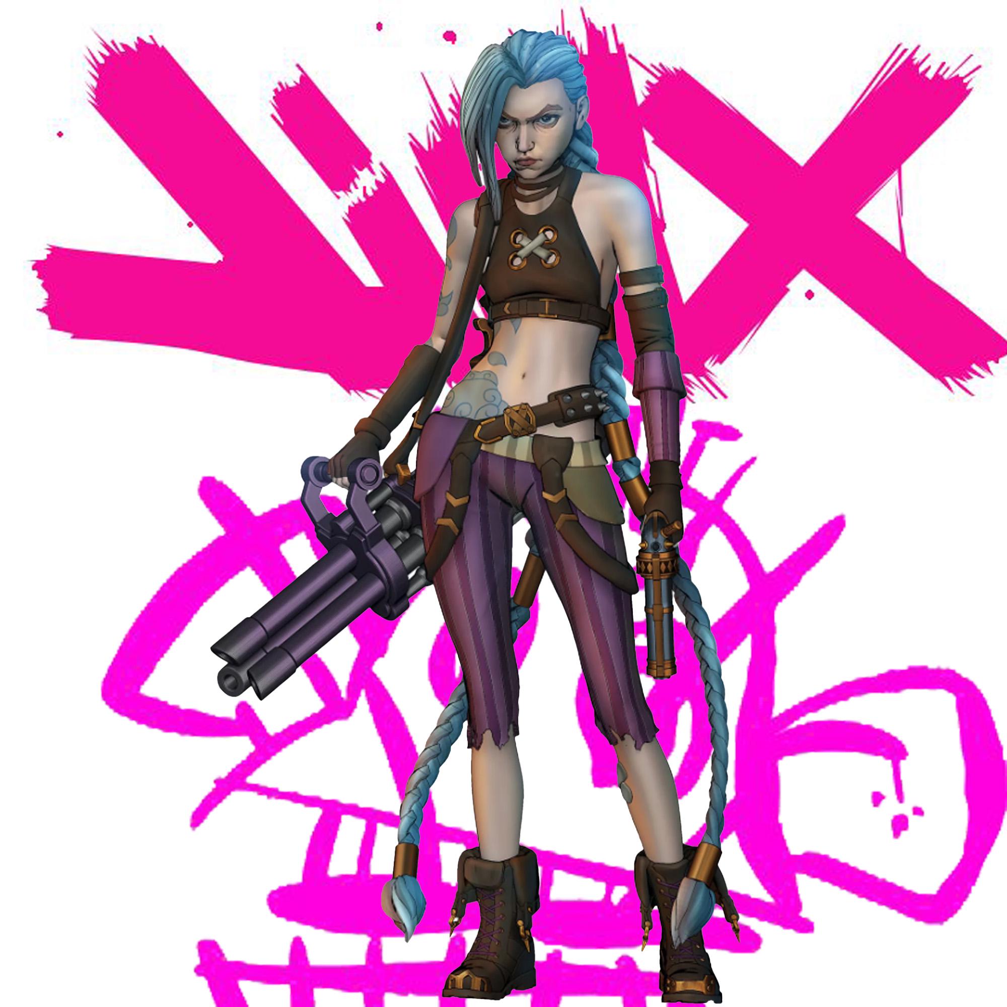 VI and Jinx - Arcane League of Legends Resin Figures - Etsy