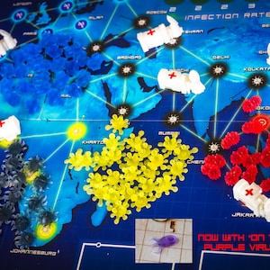 Pandemic Board Game: Upgraded tokens