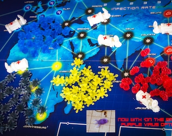 Pandemic Board Game: Upgraded tokens