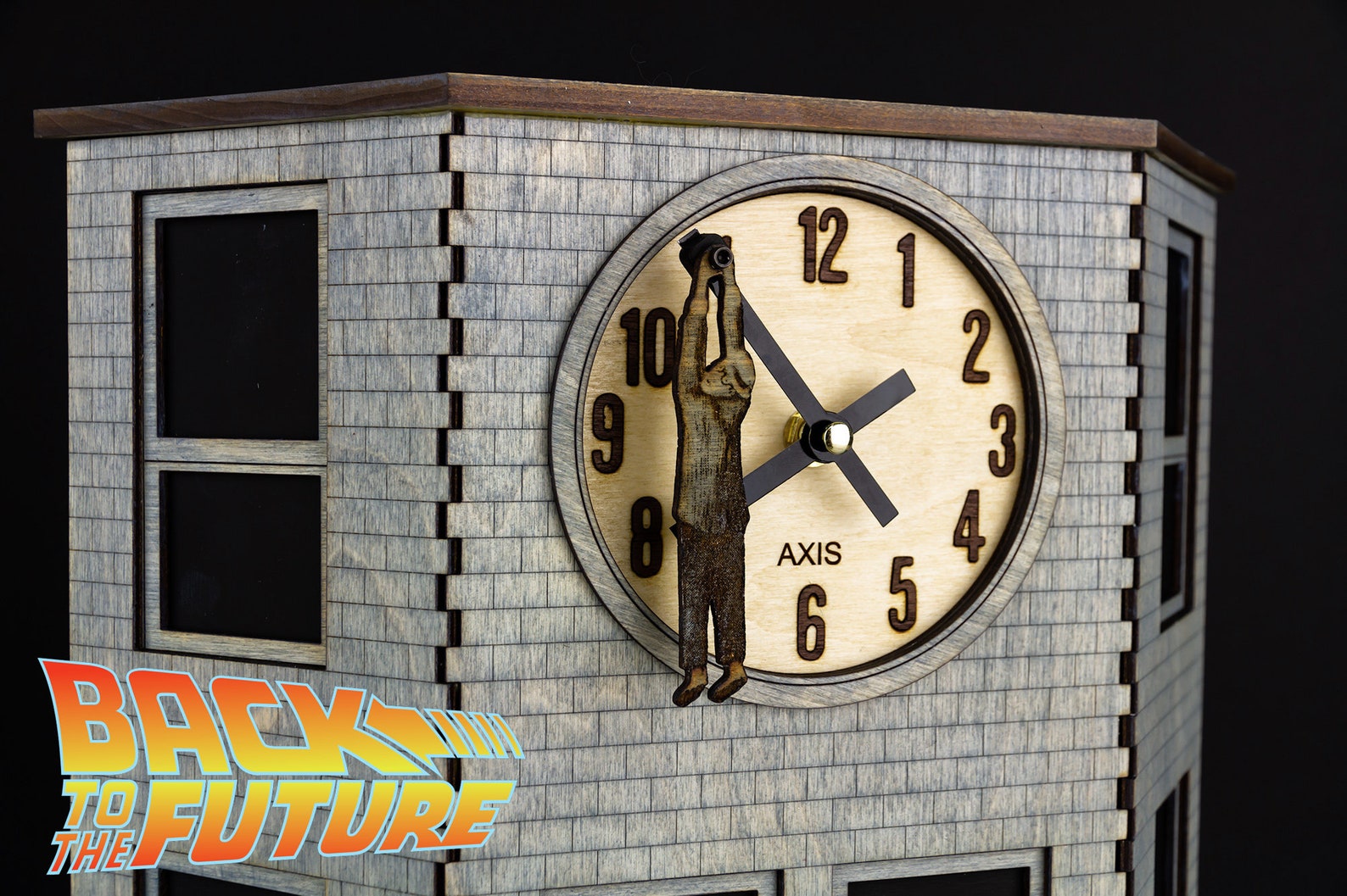 Back to the Future Doc Brown Harold Lloyd Hanging Man Clock Etsy