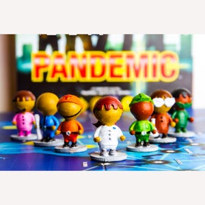 Pandemic Meeples and Virus Tokens Combo Pack