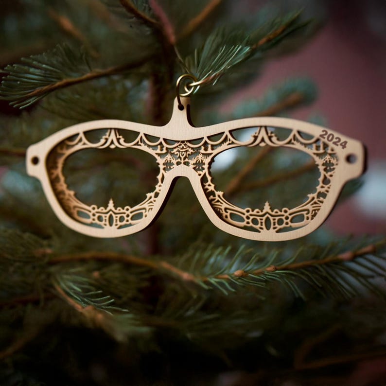 Eyeglass Christmas Ornament Etsy