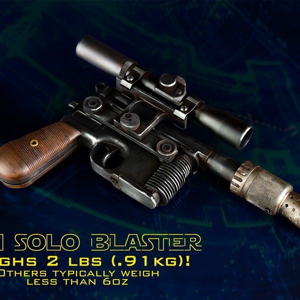 Han Solo Blaster Replica Model Kit with real optical scope