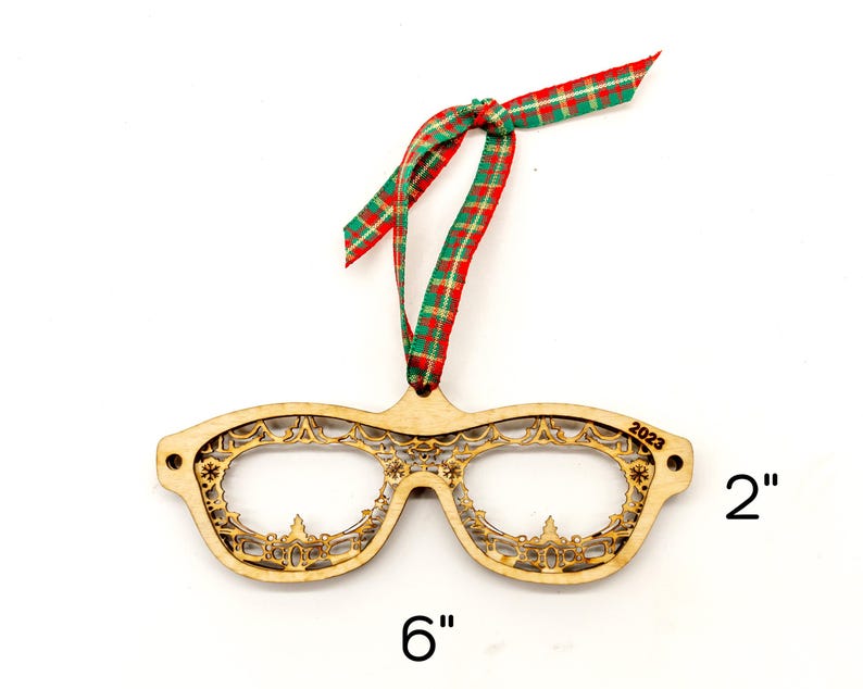 Eyeglass Christmas Ornament Etsy
