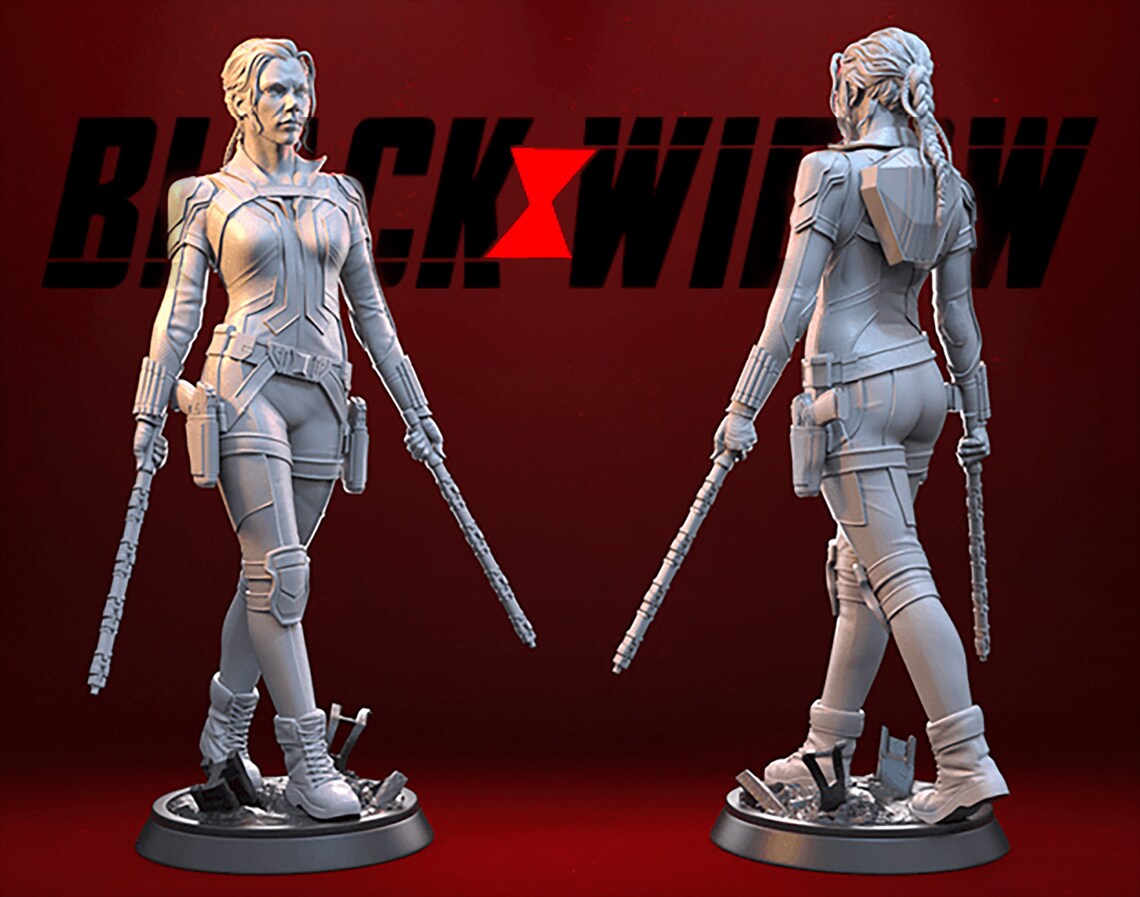black widow resin model