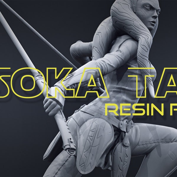 Star Wars Ahsoka Tano Statue Resin Model Kit 3 Sizes