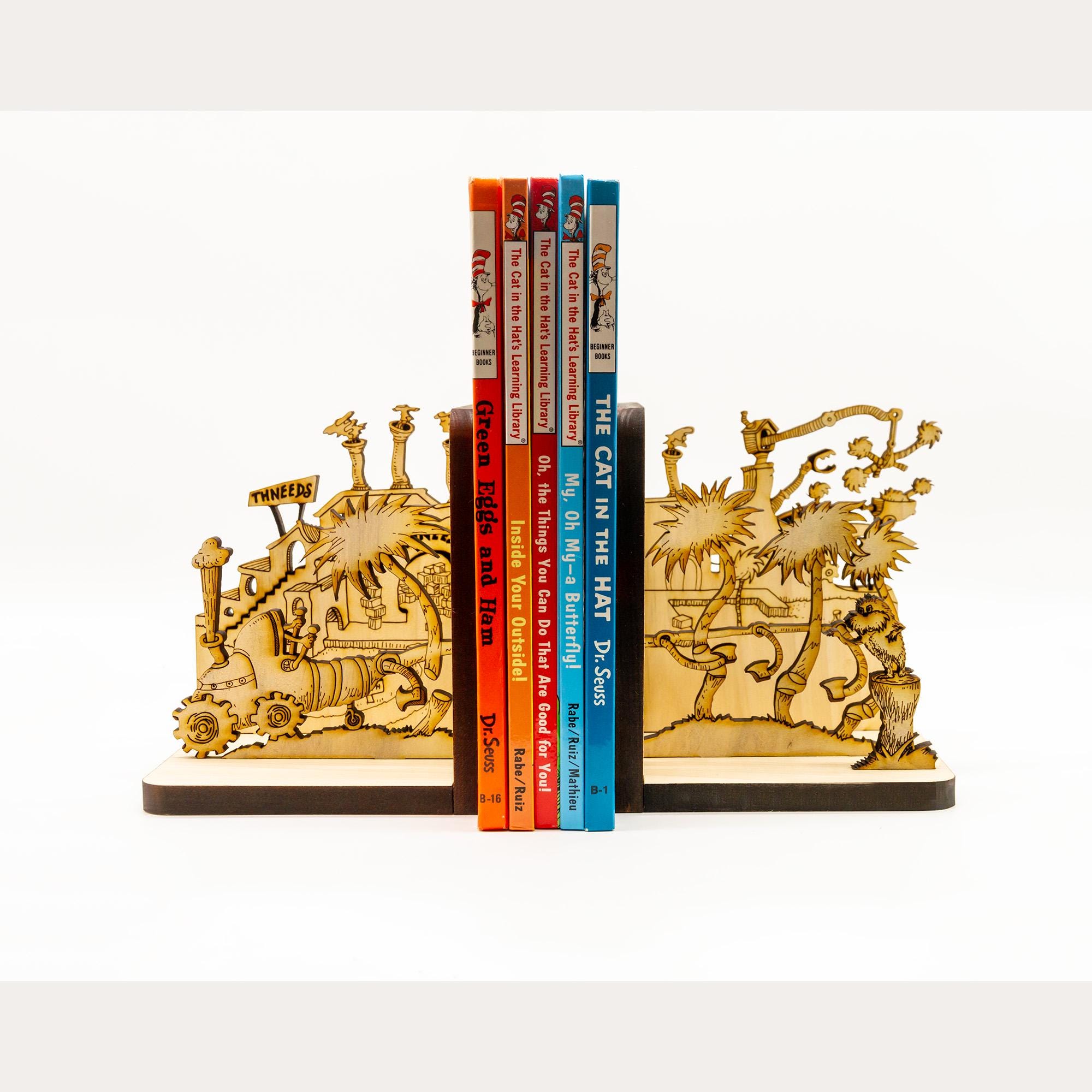 Bookends - Super Axe Hacker, Children's Room, Library, Nursery, Books