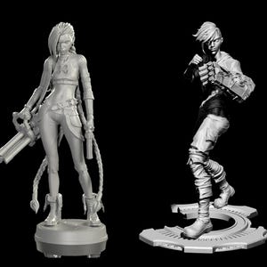 VI and Jinx - Arcane League of Legends Resin Figures