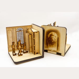 Bookends - Wardrobe and Lampost Magical Fantasy