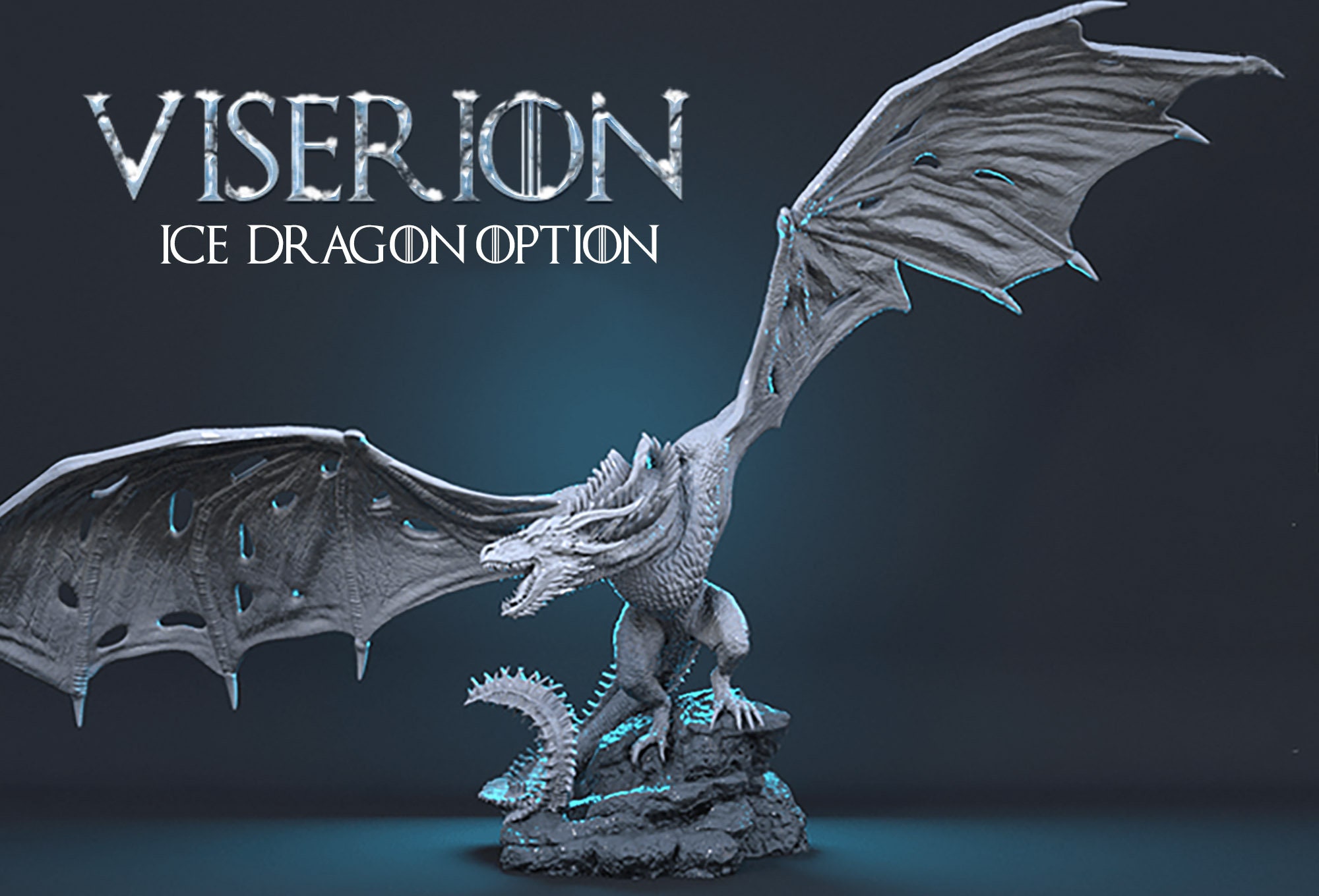 Viserion Dragon Game of Thrones Resin Model Kit Etsy