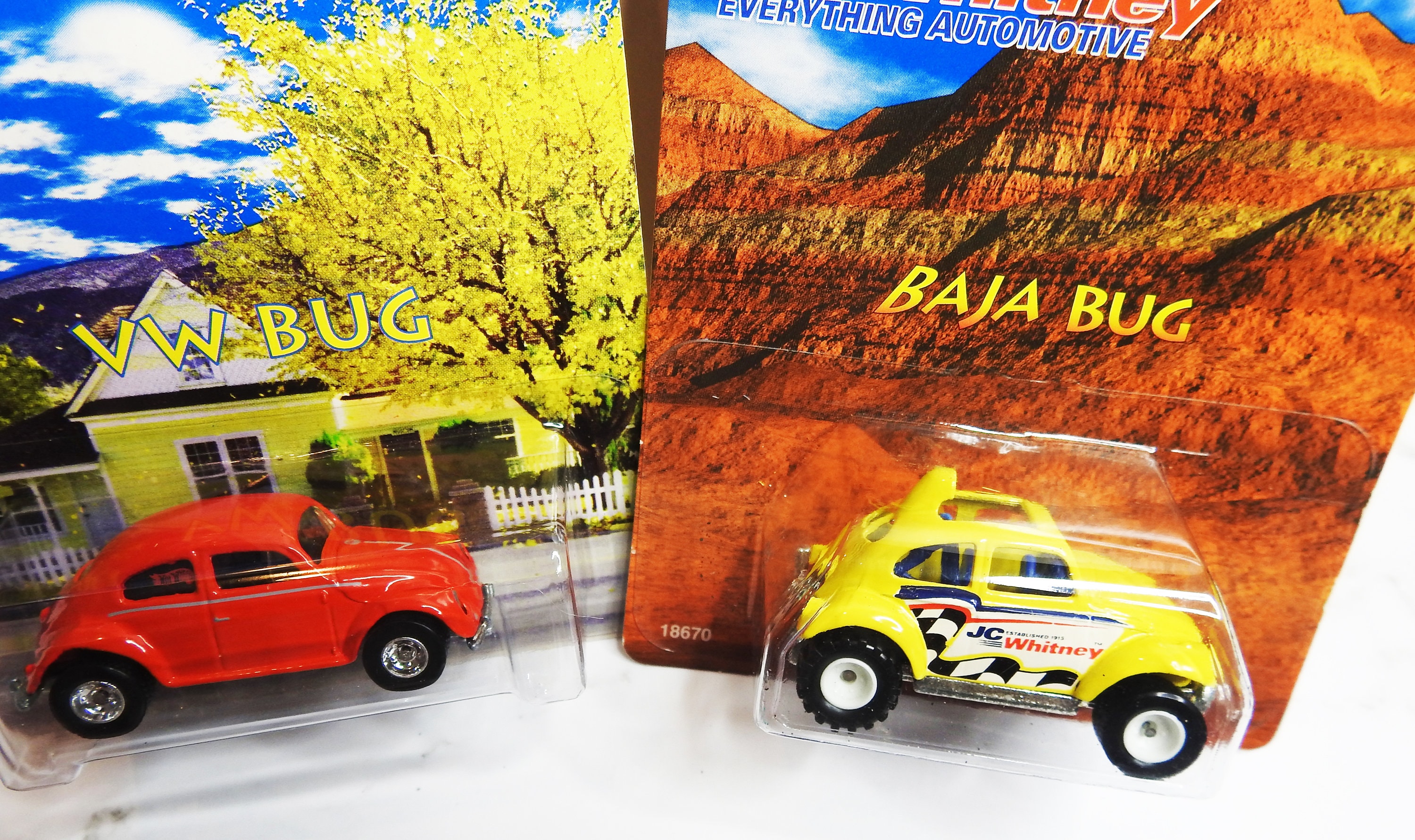 Set of 1997 Hot Wheels VW Bugs JC Whitney Edition, Red VW Bug