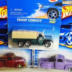 Vintage Hot Wheels Set: Troop Convoy & La Troca Variants - Mint on Card, Set of 3!