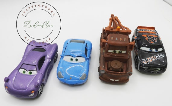 Pixar Cars Set of 4 - Holly Shiftwell, Sally Carrera, Aiken Axler