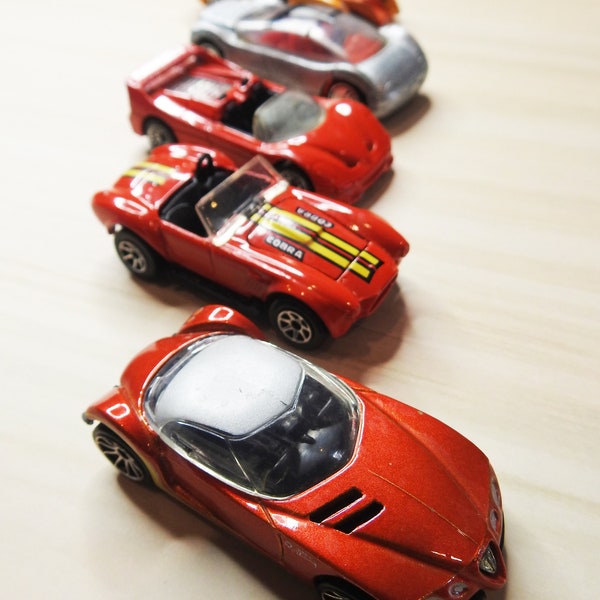 Vintage 90s and 2000s Hot Wheels Collection - Audi, Mercedes, Shelby Cobra, Ferrari, and Shredster