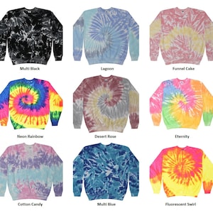 Tie Dye Sweatshirt Crewneck Adult Unisex (S-3XL)