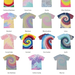 Tie Dye Shirt Kids Youth Sizes Unisex 100% Cotton