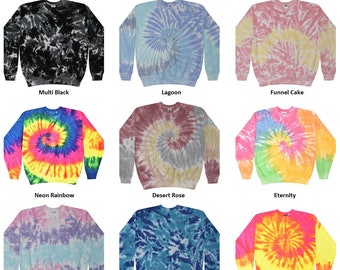 Tie Dye Sweatshirt Crewneck Adult Unisex (S-3XL)