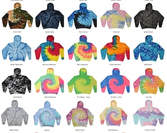 Tie Dye Hoodie Unisex Adult (S-3XL) Sizes Hooded Sweatshirt