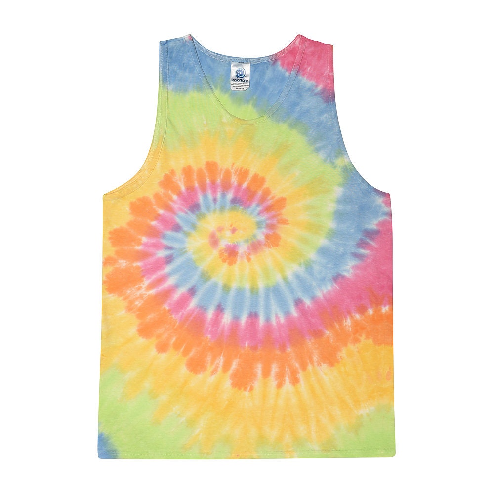 Tie Dye Tank Tops Adult Sizes (S M L XL 2XL 3XL) Unisex 100