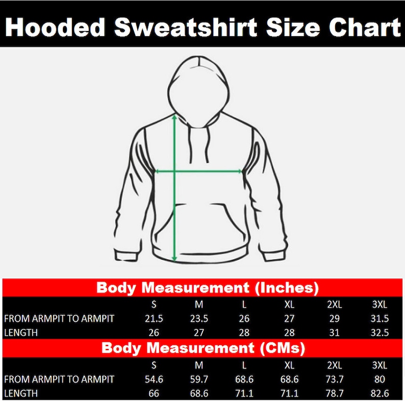 custom ink sweatshirt sizes