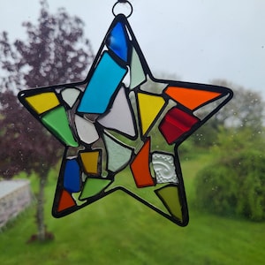 Sea Glass Star Suncatcher