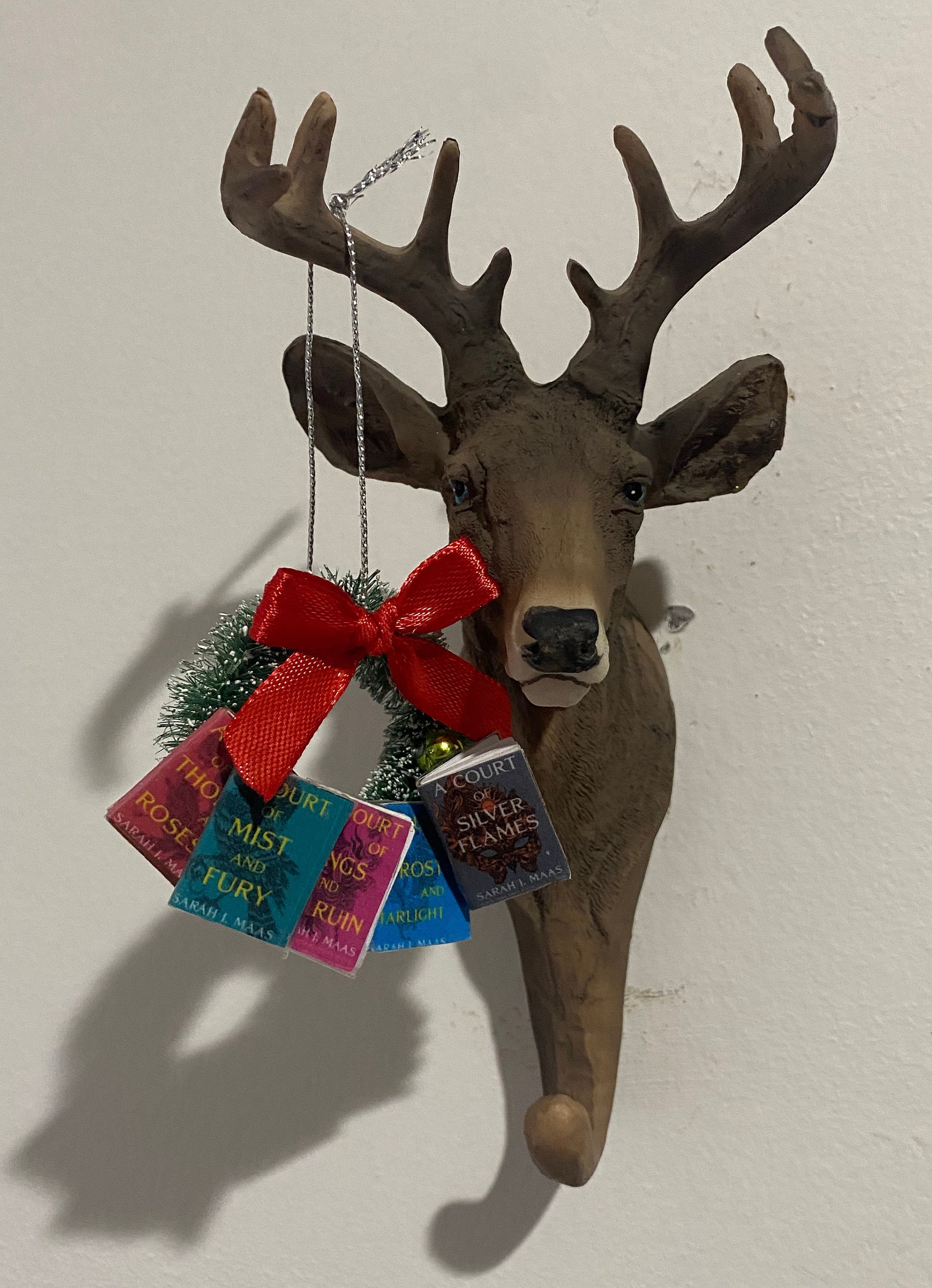 ACOTAR Book Christmas Acrylic Ornament, Acrylic Ornament Xmas Tree Decor Book Lovers Christmas Ornament Gift For Book Lovers For Family