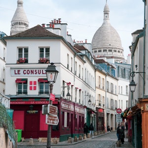 Collezione fotografica Strade di Montmartre Parigi Piazze parigine Carta fotografica premium