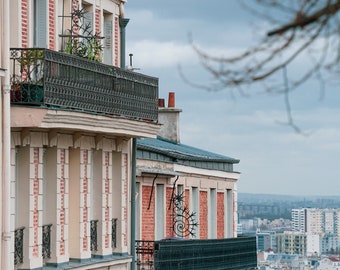 Foto de los Balcones de Montmartre, Impresión de Arquitectura Parisina
