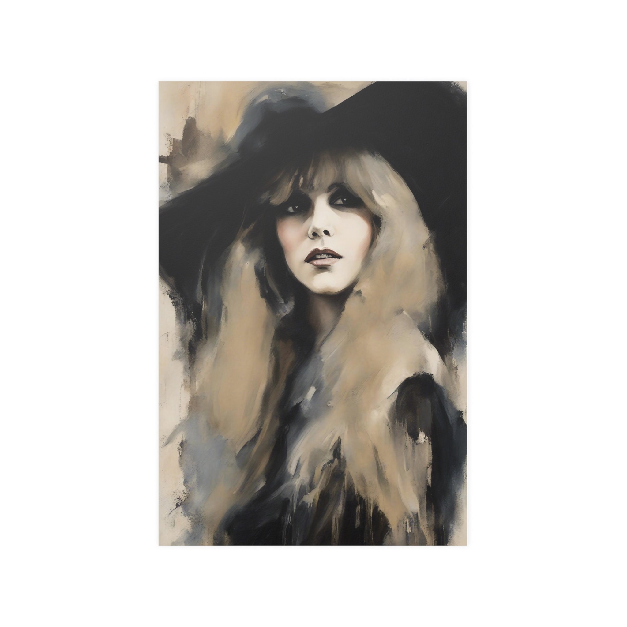 Stevie Nicks Leinwand-Poster 30x45cm - Ungerahmte Wanddekoration Für Bar & Wohnzimmer