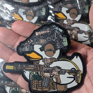 Parche de PVC de la colaboración de Gun Duck Freedom Fighters / Edición limitada coleccionable táctico