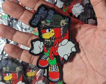 Freedom Fighters Hedgehog Three PVC Patch