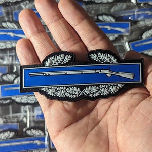 Army Combat Infantryman Badge CIB  (PVC Patch) U.S. Army Infantry Grunts - Military Special Forces, Delta Force, Rangers, Infantry Soldiers