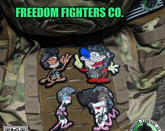 Freedom Fighters WORLD DOMINATION Version Two PVC Patch Pack